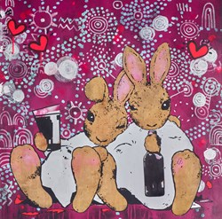 Late Finish V by Harry Bunce - Original Painting on Board sized 28x28 inches. Available from Whitewall Galleries